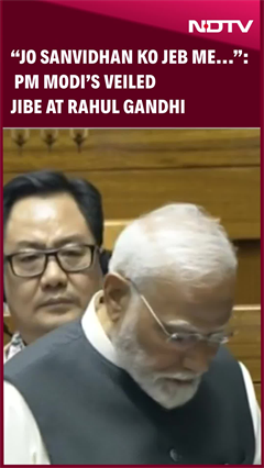 "Those Living With Constitution In Pockets...": PM Modi's Jibe At Congress