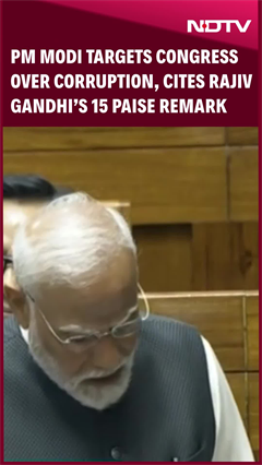 PM Attacks Congress Over Corruption, Takes A Dig At Rajiv Gandhi