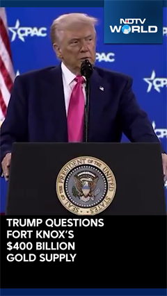 Trump Questions Fort Knox's $400 Billion Gold Supply During CPAC Address