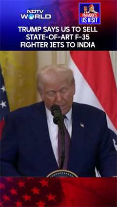 Trump Says US To Sell State-Of-Art F-35 Fighter Jets To India | PM Modi IN USA Trump Says US To Sell State-Of-Art F-35 Fighter Jets To India | PM Modi IN USA