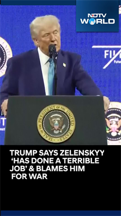 Trump Attacks Zelensky, Says He Has Done a Terrible Job, Blames Him For War