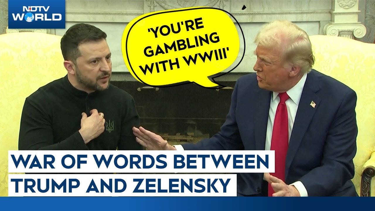 Trump Zelensky News | Heated Arguement Breaks Out Between Trump & Zelensky