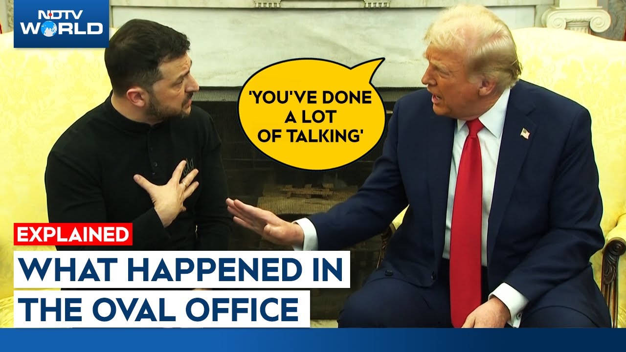 What happened in the Oval Office  Between Trump And Zelensky