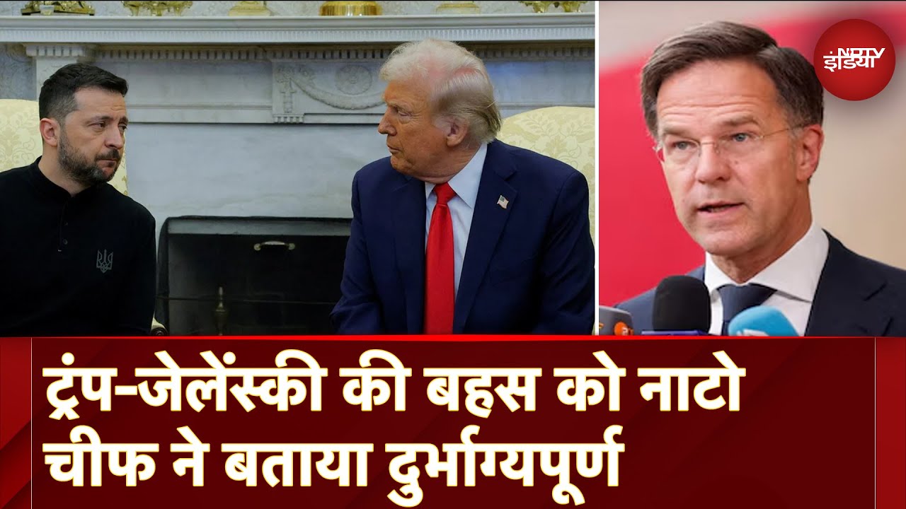 Trump Zelenskyy Meeting: ट्रंप और जेलेंस्की की बहस को NATO Chief Mark Rutte ने दुर्भाग्यपूर्ण बताया