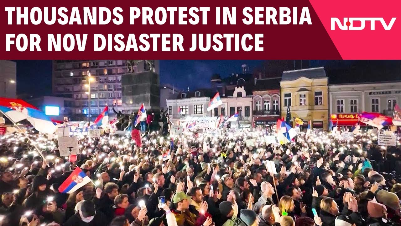 Thousands Take To Streets In Nis To Demand Justice For November Disaster Victims