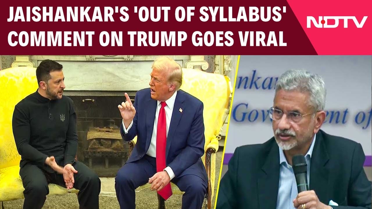 "Out Of Syllabus...": S Jaishankar's Take On Trump Go Viral After Trump-Zelenskyy Clash