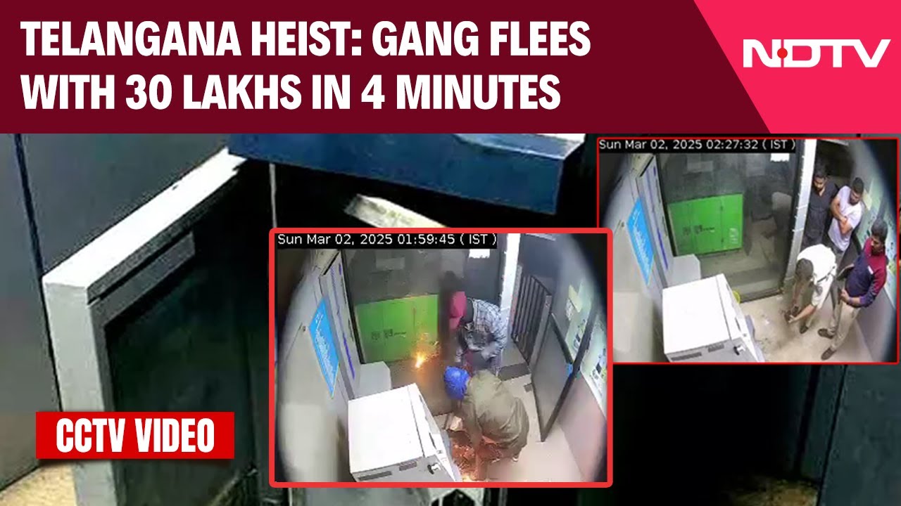 Gone In 4 Minutes: How 4 Men Stole Rs 30 Lakh From Telangana ATM