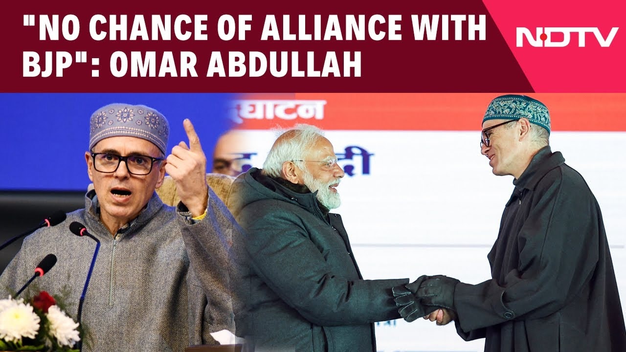 Video : "Our Thinking Different From BJP": Omar Abdullah Dismisses Alliance Speculation