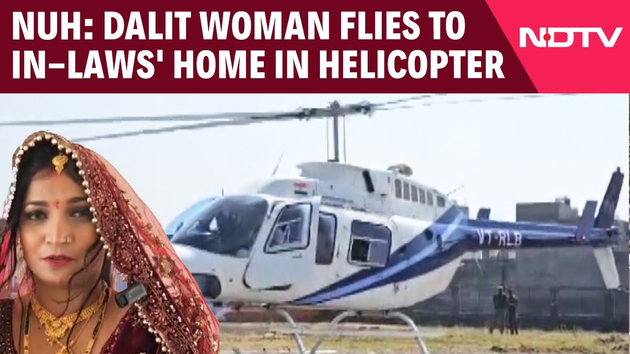 Dalit Woman Flies To In-laws' Home In Helicopter After Wedding