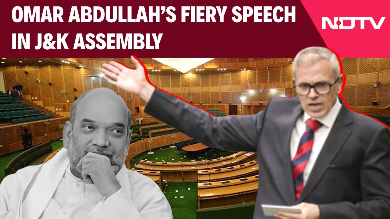 Omar Abdullah Speech | Omar Abdullah's Fiery Speech In J&k Assembly, Targets Centre On 370