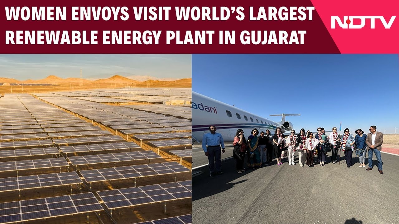 Video: Gujarat News | Women Envoys Visit World's Largest Renewable Energy Plant In Khavda, Gujarat