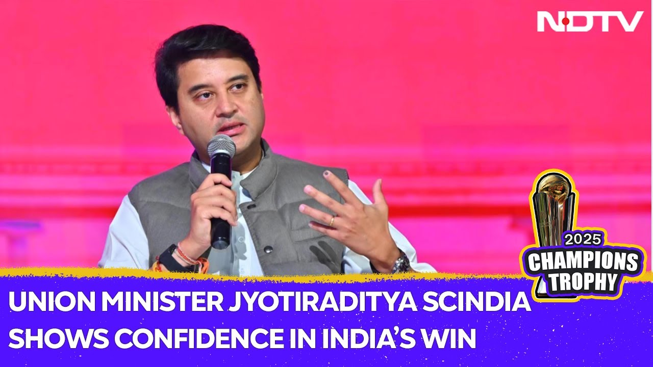 Union Minister Jyotiraditya Scindia Exudes Confidence In Indiaâs Win