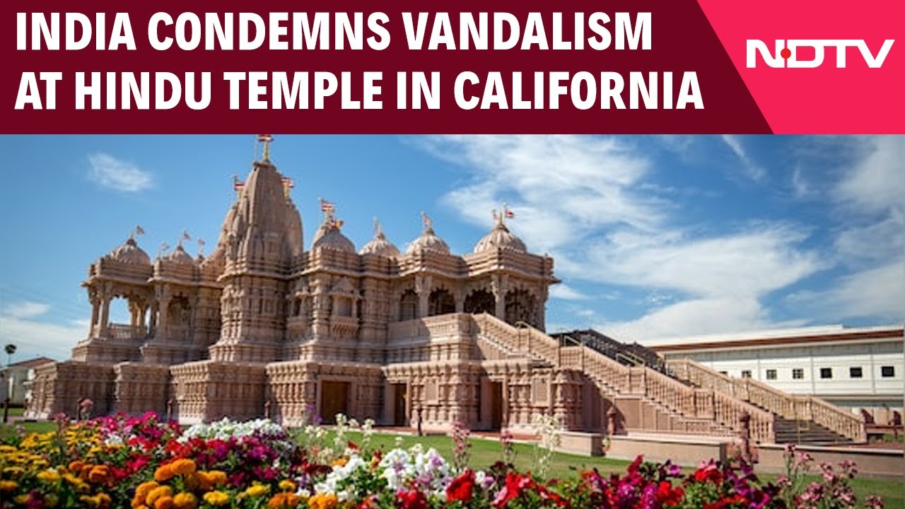"Despicable Acts": Centre After Hindu Temple Vandalised In California