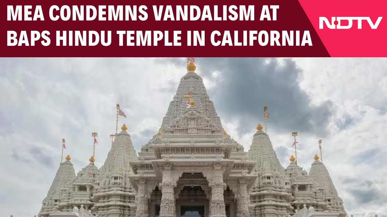 California BAPS Hindu Temple Vandalized | Days Ahead Of ‘Khalistan Referendum’ In LA, MEA Condemns