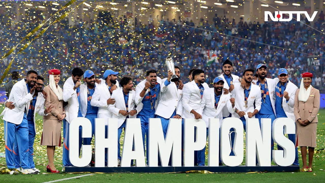 India Win Champions Trophy | India Lift Champions Trophy 2025 Cup