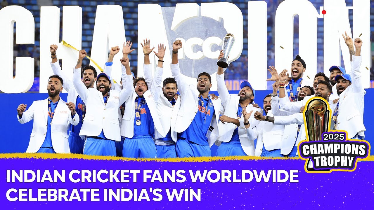 India Wins Champions Trophy | Indian Cricket Fans Worldwide Celebrate As India Wins Champions Trophy India Wins Champions Trophy | Indian Cricket Fans Worldwide Celebrate As India Wins Champions Trophy