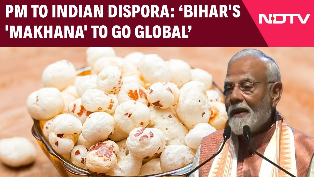 "Bihar's 'Makhana' Will Be On Global Menus": PM To Indian Community In Mauritius