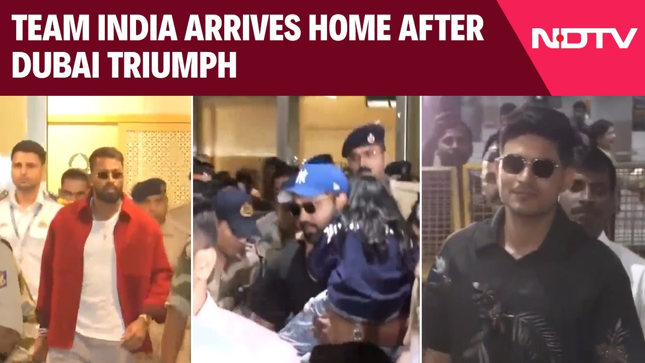 Champions Return! Team India Arrives Home After Dubai Triumph
