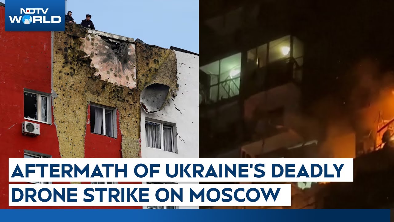 Video Shows Aftermath Of Ukraine's Drone Attack On Moscow