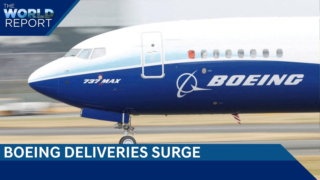 Boeing Sees 63% Rise In Deliveries Since Feb 2024 | Musk's Tesla Pay Appeal| The World Report Boeing Sees 63% Rise In Deliveries Since Feb 2024 | Musk's Tesla Pay Appeal| The World Report