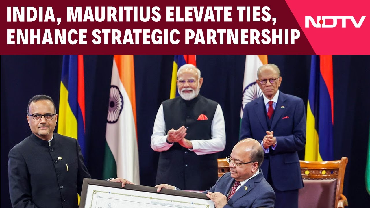 India, Mauritius Elevate Ties, Inks 8 Pacts To Enhance Strategic Partnership