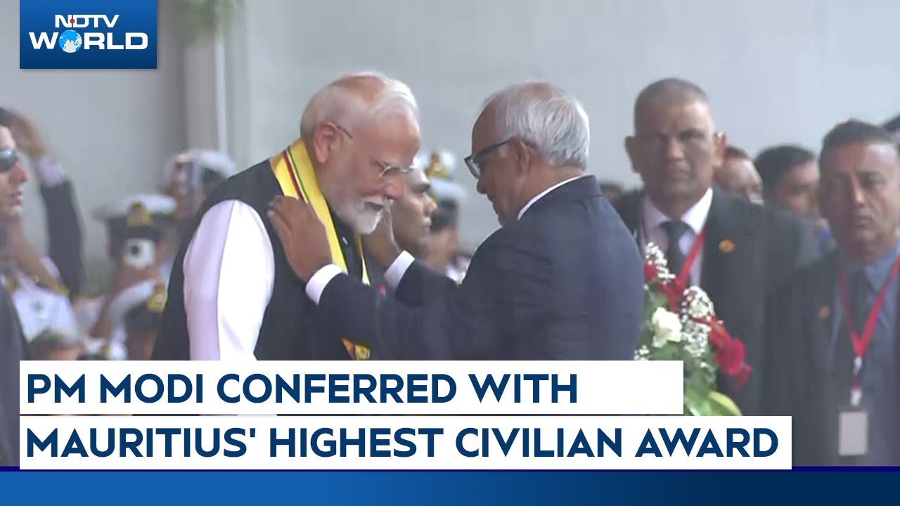 PM Modi Conferred With Mauritius' Highest Civilian Award