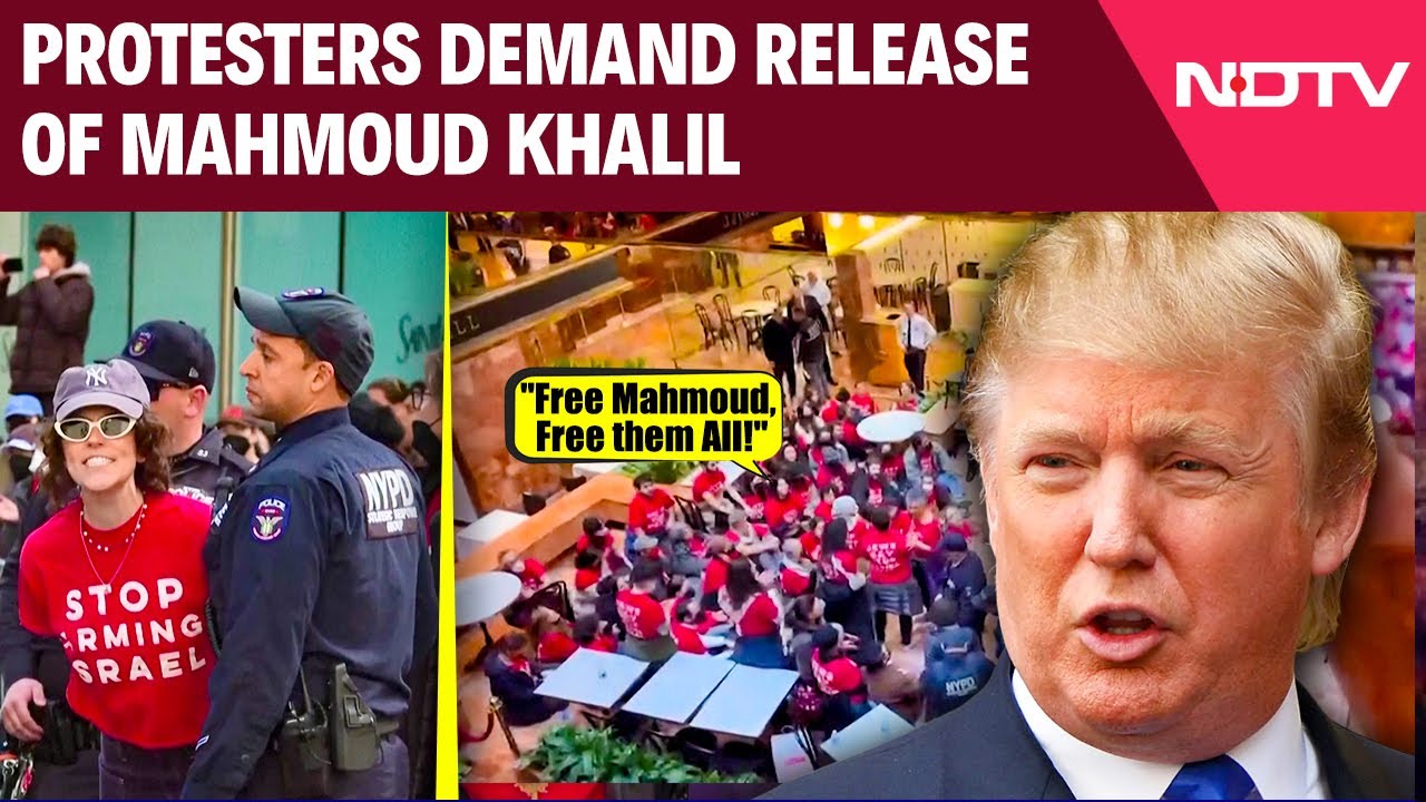 Video: Protesters Flood Trump Tower, Demanding Release Of Mahmoud Khalil