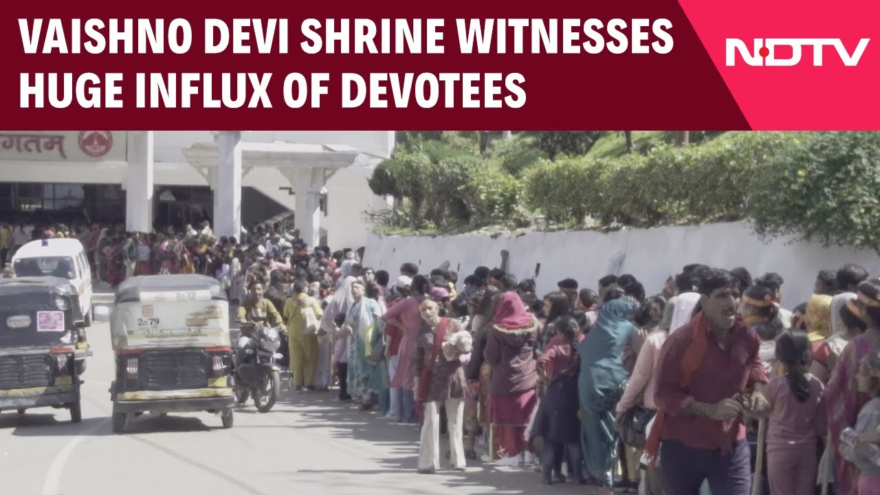 Shri Mata Vaishno Devi Shrine Witnesses Huge Influx Of Devotees