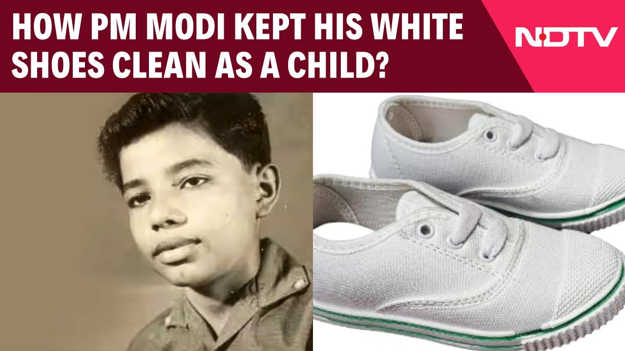 How PM Modi Kept His White Shoes Clean As A Child?