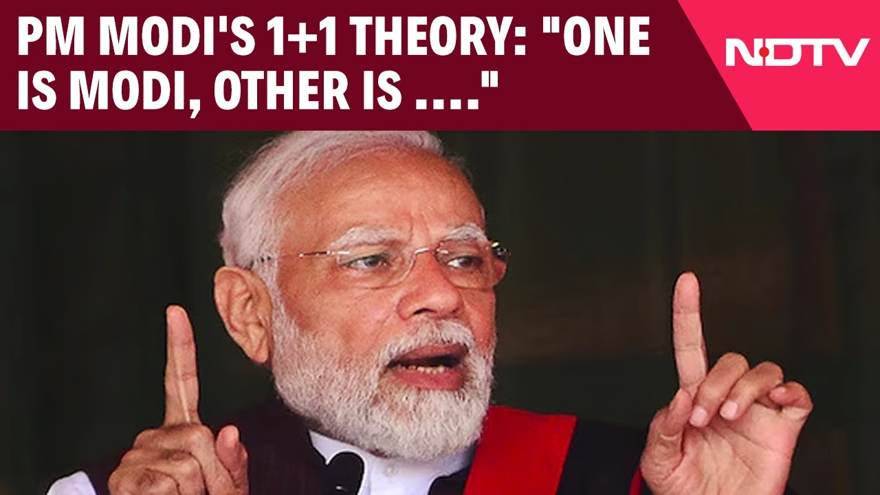 PM Modi's 1+1 Theory: "One Is Modi, Other Is Divine" PM Modi's 1+1 Theory: "One Is Modi, Other Is Divine"