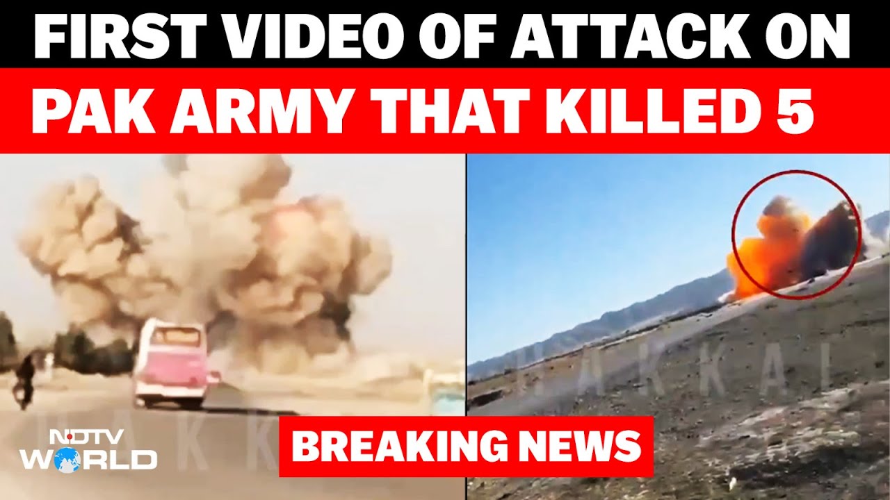 Baloch Liberation Army Releases First Video Of Pakistani Convoy Attack, Claims To Kill 90