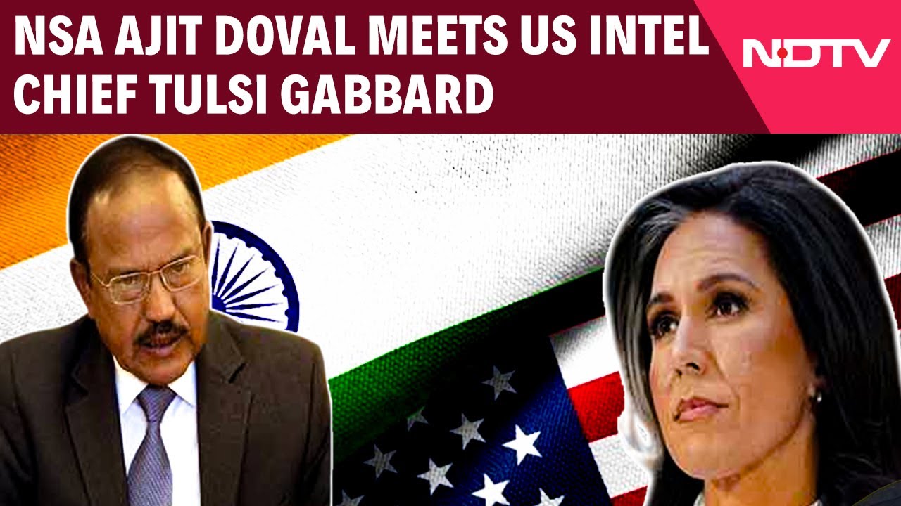 Ajit Doval | NSA Ajit Doval Meets US Director Of National Intelligence Tulsi Gabbard