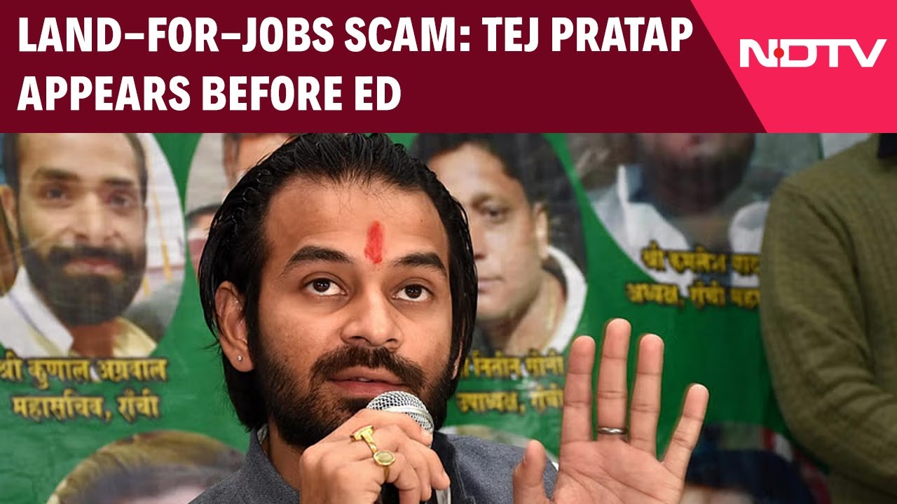 RJD’s Tej Pratap Appears Before ED For Questioning RJD’s Tej Pratap Appears Before ED For Questioning