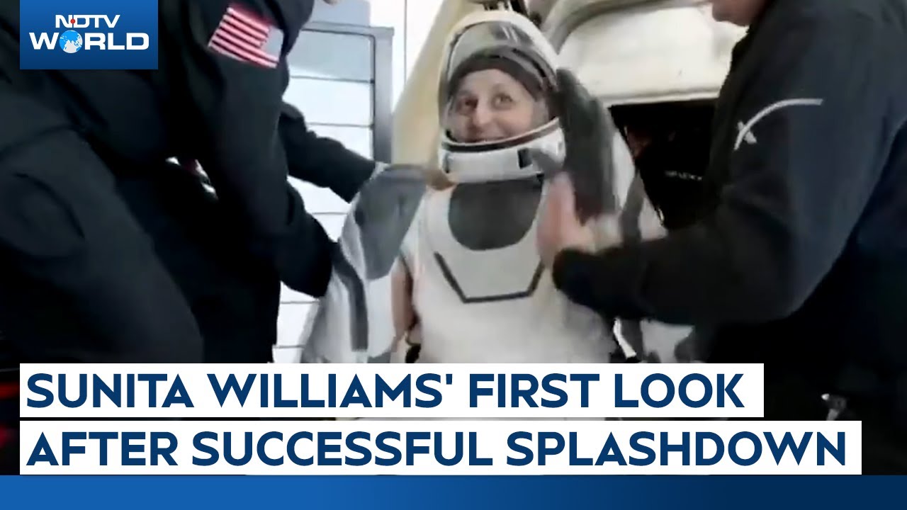 Sunita Williams Latest News | 8 Days To 9 Months: Sunita Williams Smiles, Waves As She Returns Home