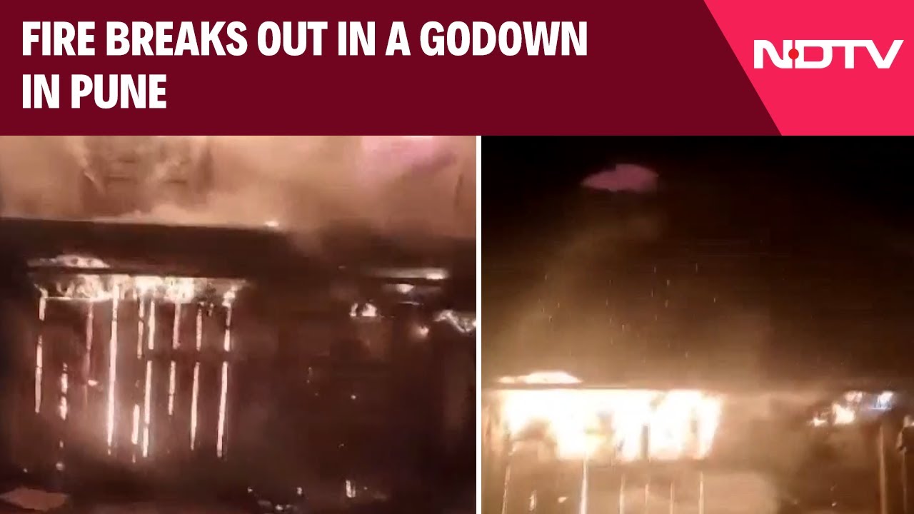 Massive Fire Breaks Out In A Godown In Pune