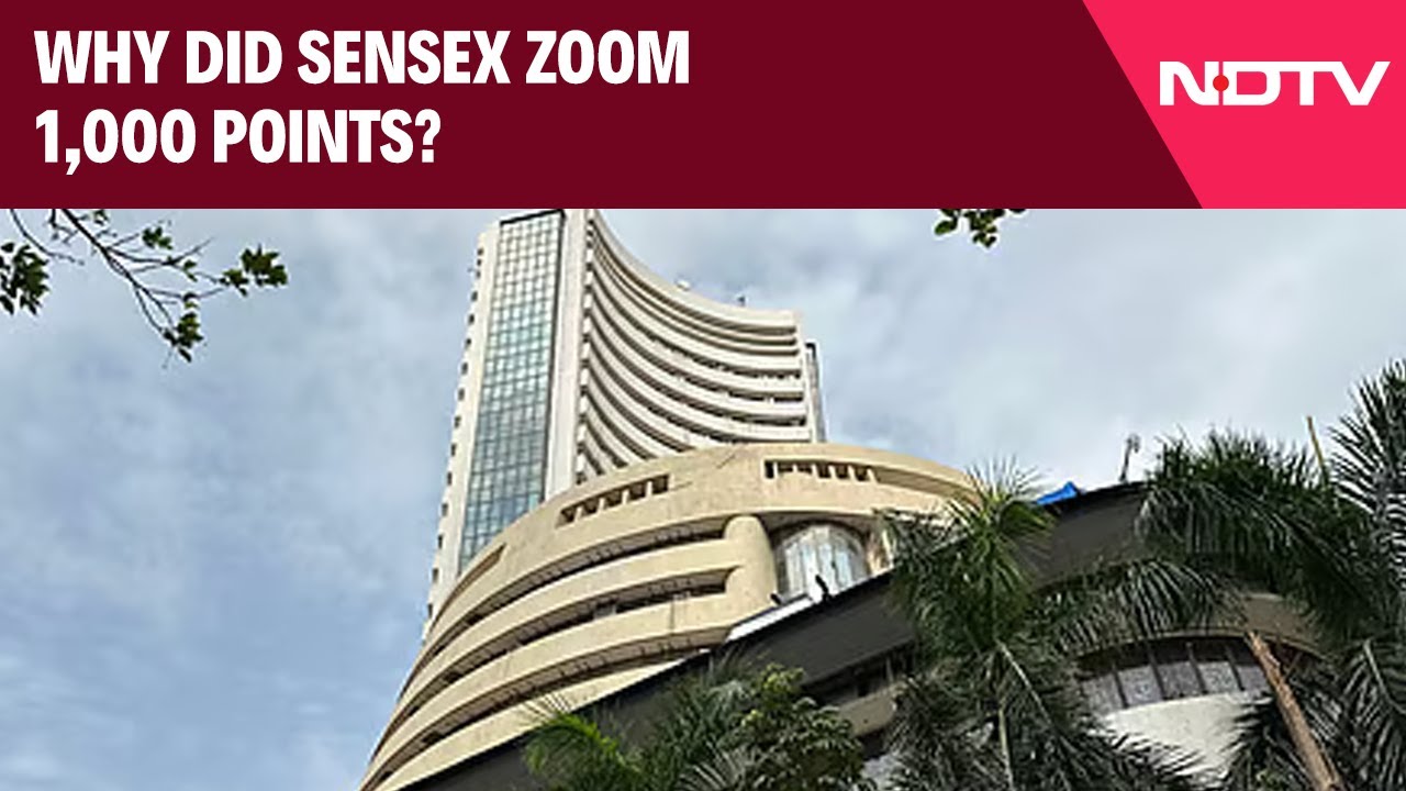 Video : Sensex Jumps Over 550 Points In Early Trade As Markets Surge For 2nd Week