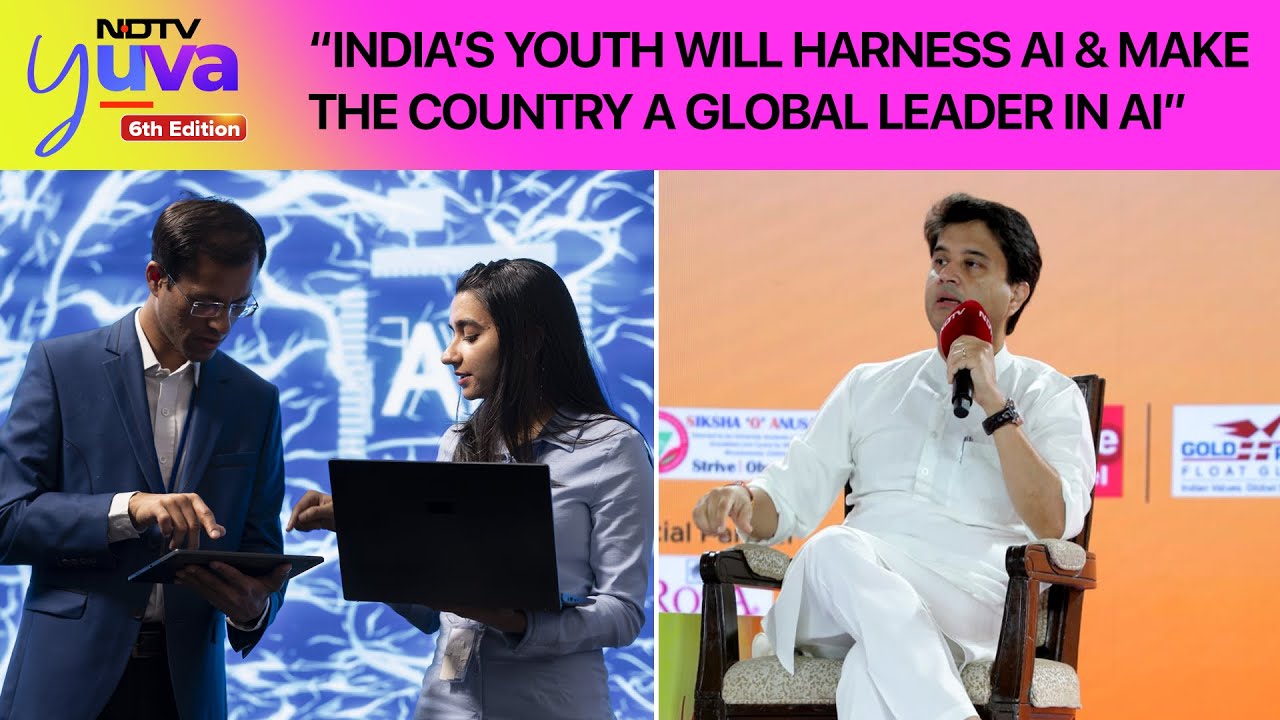 J Scindia At NDTV Event: "India's Youth Will Harness AI And Make The Country A Global Leader In AI