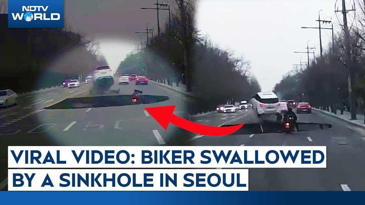 Motorcyclist Found Dead 18 Hours After Falling Into Massive Sinkhole