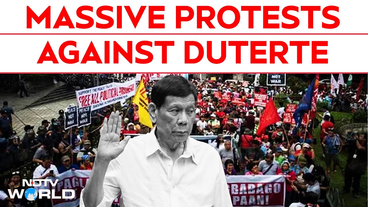 Thousands Protest Against Rodrigo Duterte On His 80th Birthday