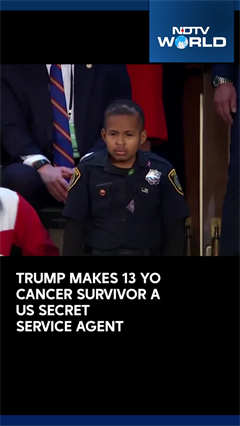 Trump Makes 13 Year Old Cancer Survivor A US Secret Service Agent