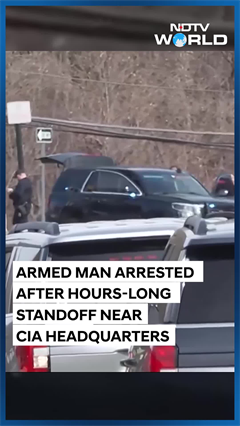 CIA Headquarters Video | Armed Man Near CIA HQ Arrested After A Long Standoff, No Casualties