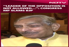 "The Leader Of The Opposition Is Not Allowed To Speak": Congress MP  Slams BJP "The Leader Of The Opposition Is Not Allowed To Speak": Congress MP  Slams BJP