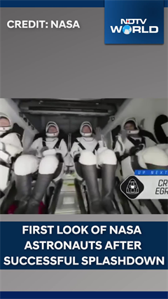 First Look Of NASA Astronauts After Successful Splashdown On Earth