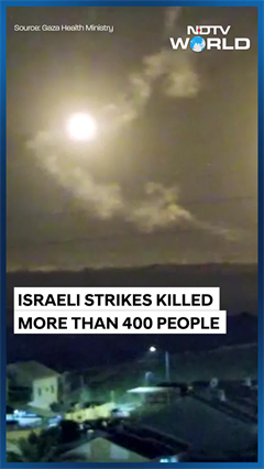 Israel Gaza News | Israel Strikes Kill Over 400 In Gaza, Netanyahu Warns Hamas "It's Only Beginning"