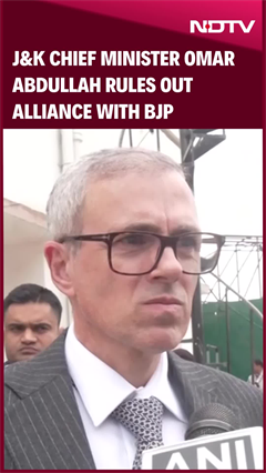 Omar Abdullah | "Our Thinking Different From BJP": Omar Abdullah Dismisses Alliance Speculation