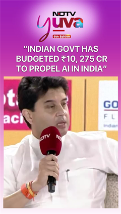 Jyotiraditya Scindia At NDTV Yuva: "Indian Govt Has Budgeted ₹10, 275 Cr To Propel AI In India"