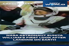 8 Days To 9 Months: Sunita Williams Smiles, Waves As She Returns Home 8 Days To 9 Months: Sunita Williams Smiles, Waves As She Returns Home