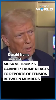 Musk Vs Trump Cabinet | Trump Reacts to Alleged Tension Between Elon Musk, Cabinet Members