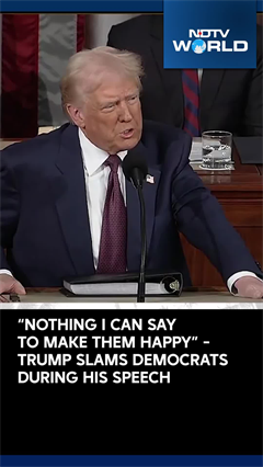 Trump Slams Democrats During His Speech At Joint Congress' Session