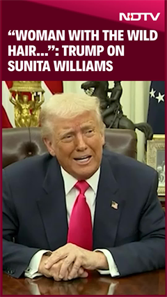 Donald Trump On Sunita Williams: "I See The Woman With The Wild Hair"